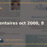 Commentaires oct 2000, 8 Commentaires oct 2000, 8