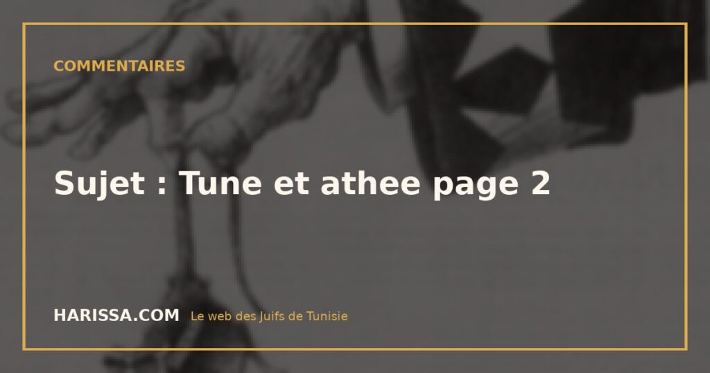 Sujet : Tune et athee page 2