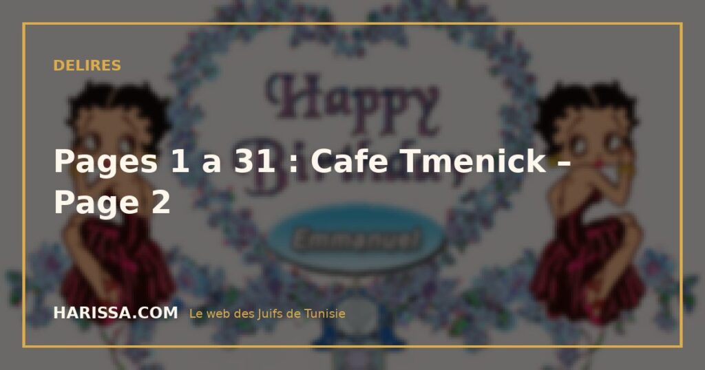 Pages 1 a 31 : Cafe Tmenick – Page 2
