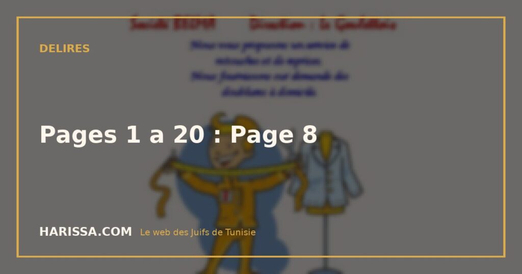 Pages 1 a 20 : Page 8