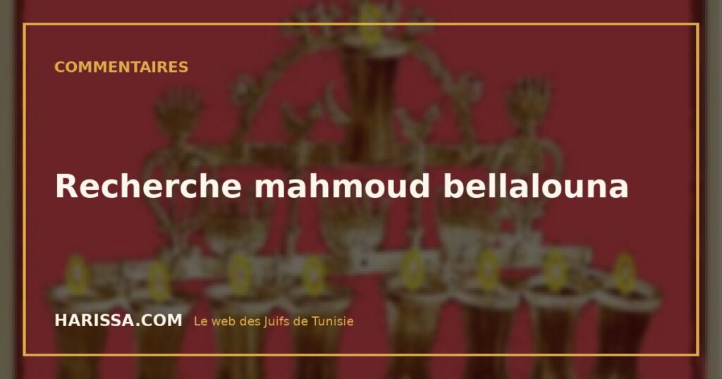 Recherche mahmoud bellalouna