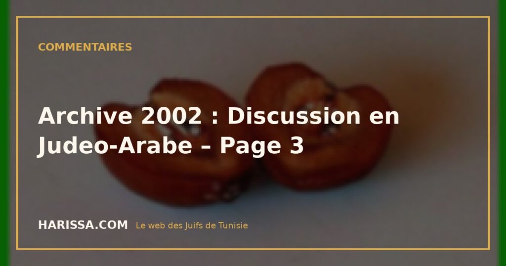 Archive 2002 : Discussion en Judeo-Arabe – Page 3