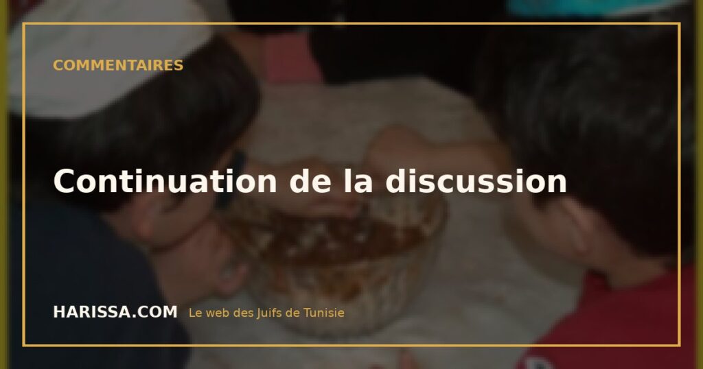 Continuation de la discussion