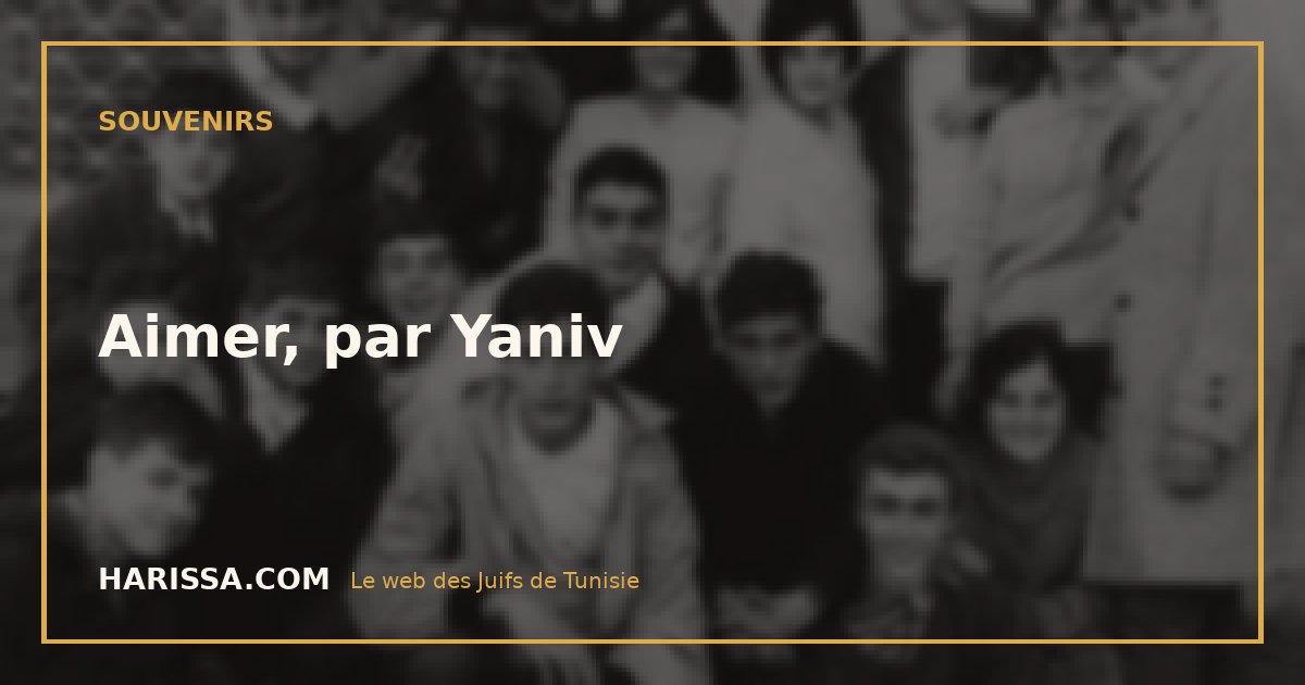 Aimer, par Yaniv