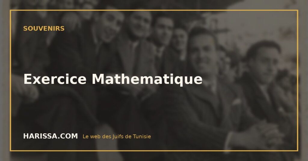 Exercice Mathematique