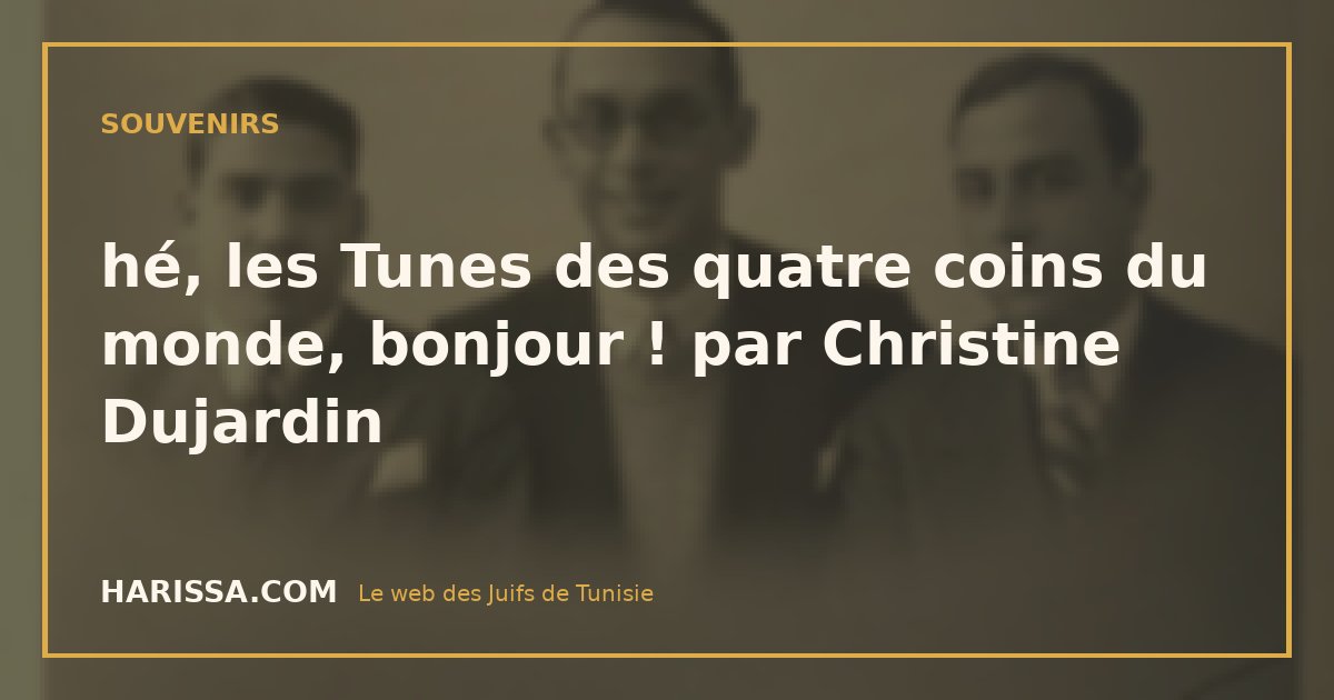 hé, les Tunes des quatre coins du monde, bonjour ! par Christine Dujardin