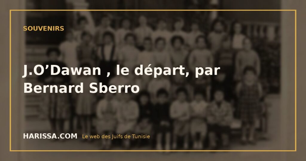 J.O’Dawan , le départ, par Bernard Sberro