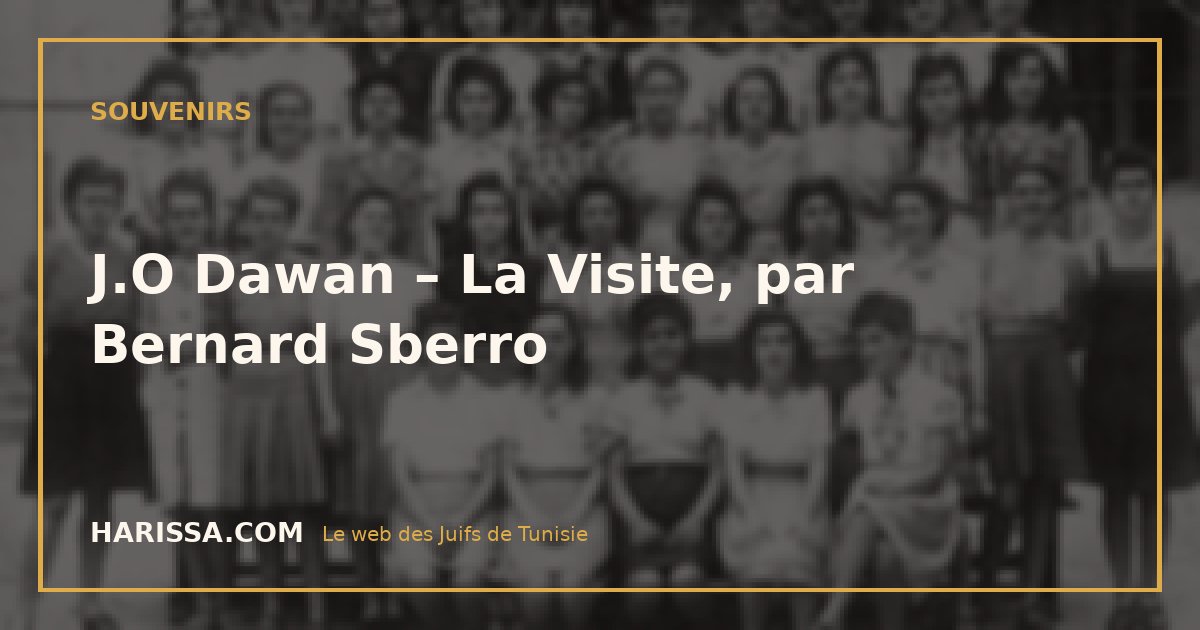 J.O Dawan – La Visite, par Bernard Sberro