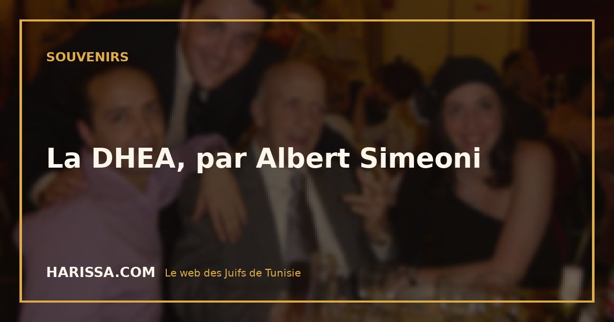 La DHEA, par Albert Simeoni