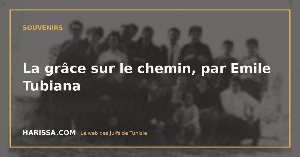 La grâce sur le chemin, par Emile Tubiana