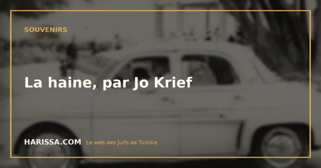 La haine, par Jo Krief
