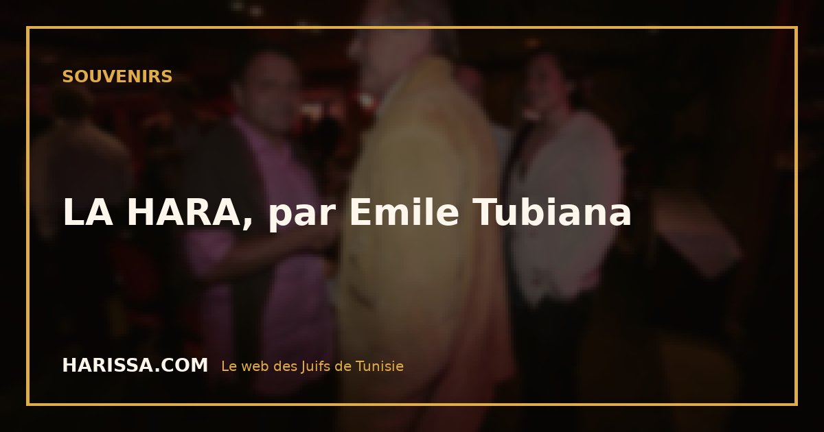 LA HARA, par Emile Tubiana