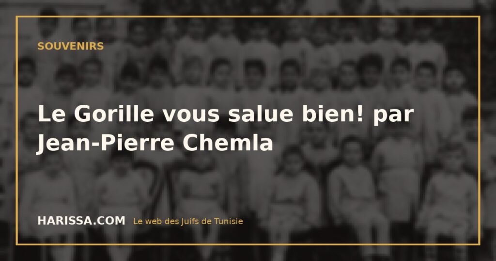 Le Gorille vous salue bien! par Jean-Pierre Chemla