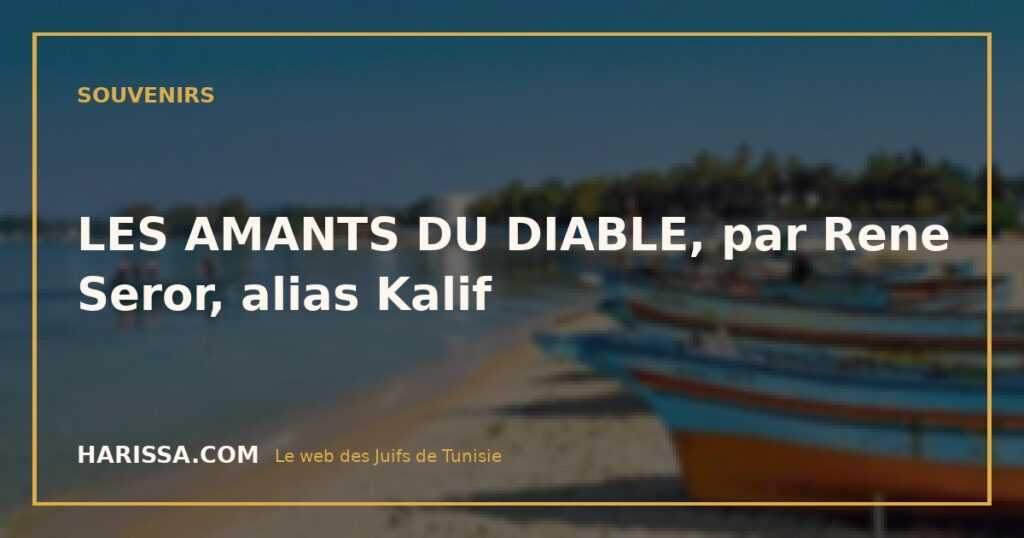 LES AMANTS DU DIABLE, par Rene Seror, alias Kalif