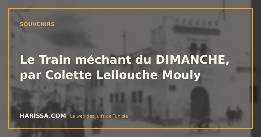Le Train méchant du DIMANCHE, par Colette Lellouche Mouly