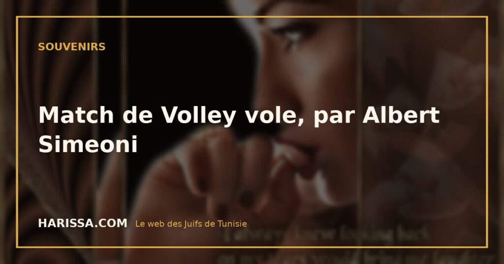 Match de Volley vole, par Albert Simeoni