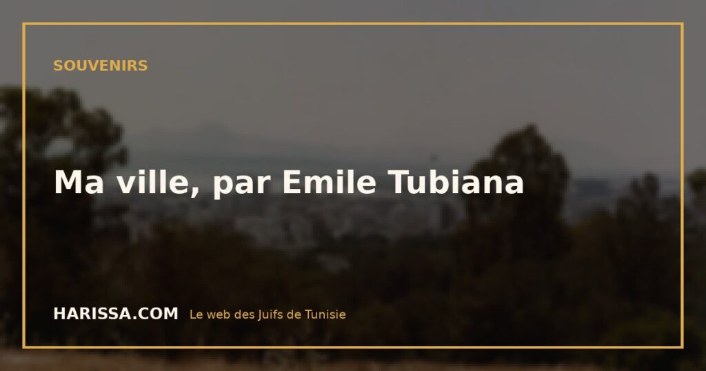 Ma ville, par Emile Tubiana