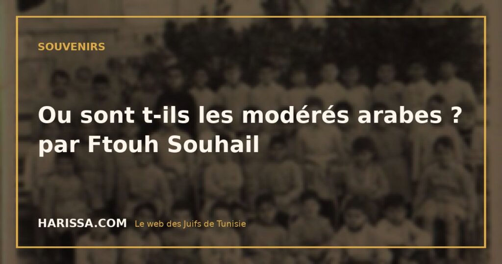 Ou sont t-ils les modérés arabes ? par Ftouh Souhail