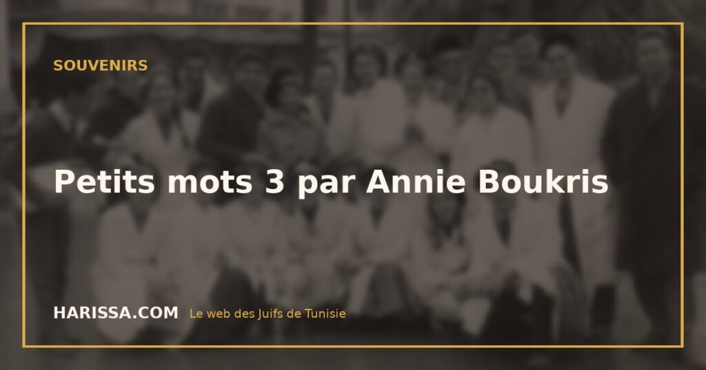 Petits mots 3 par Annie Boukris