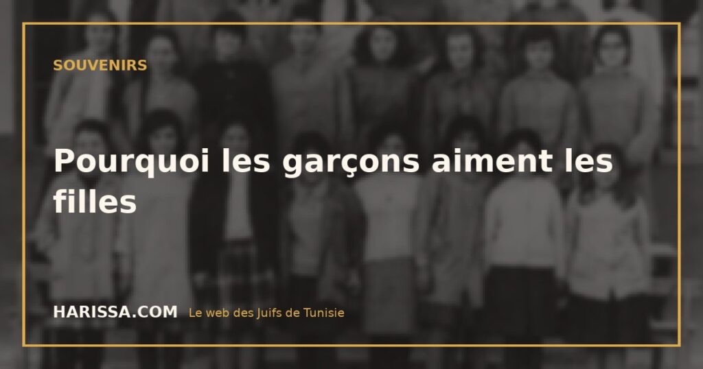 Pourquoi les garçons aiment les filles