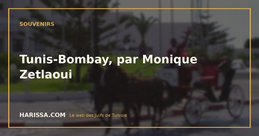 Tunis-Bombay, par Monique Zetlaoui