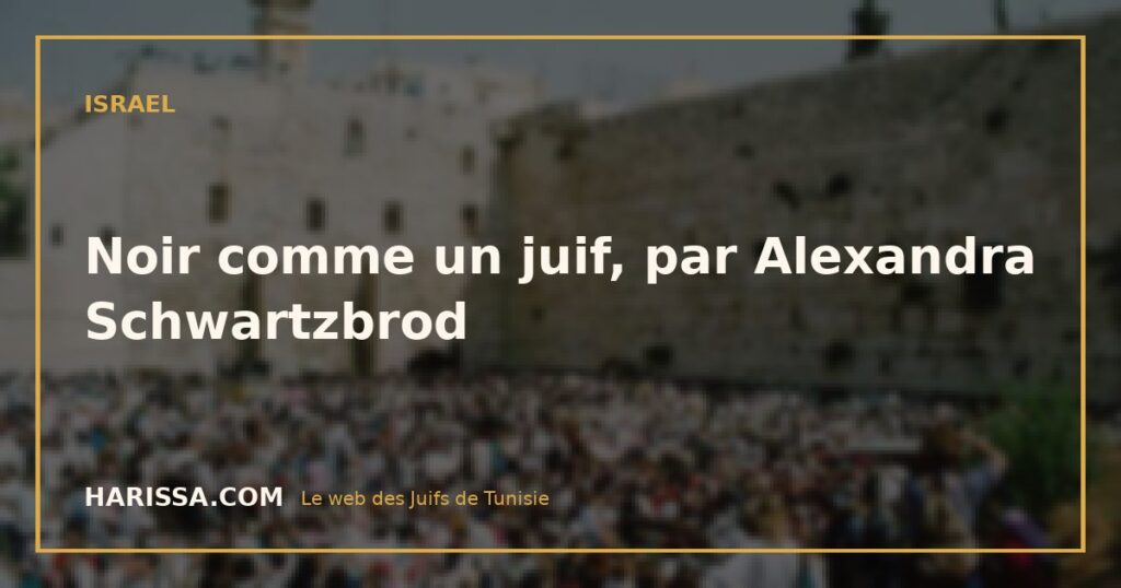Noir comme un juif, par Alexandra Schwartzbrod