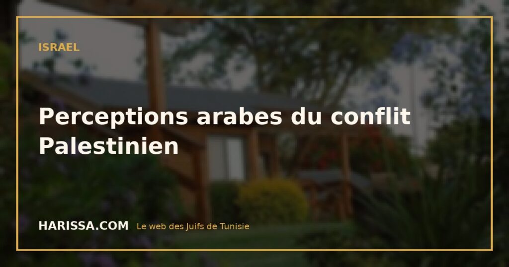 Perceptions arabes du conflit Palestinien