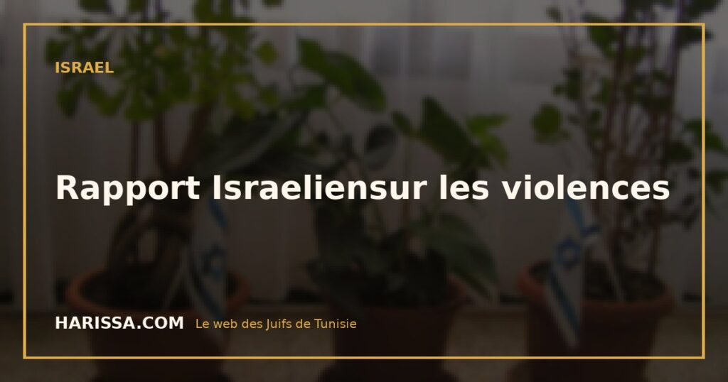 Rapport Israeliensur les violences