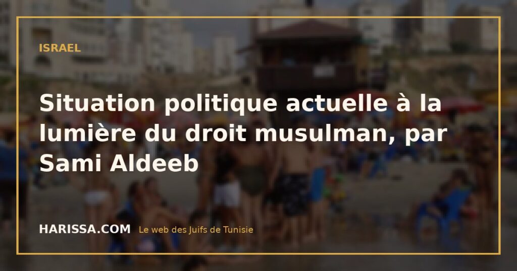 Situation politique actuelle à la lumière du droit musulman, par Sami Aldeeb