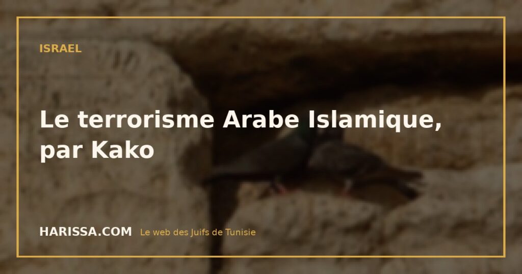 Le terrorisme Arabe Islamique, par Kako