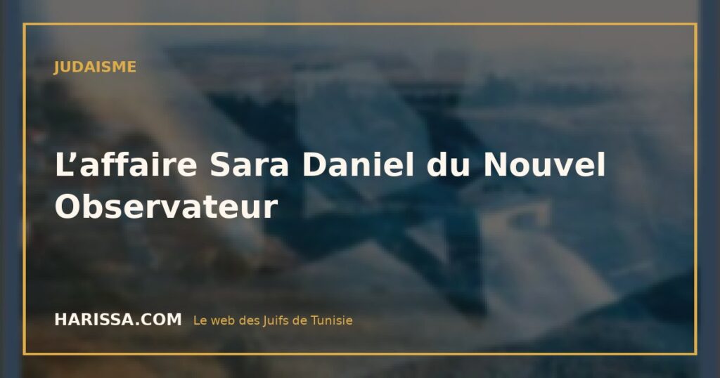 L’affaire Sara Daniel du Nouvel Observateur