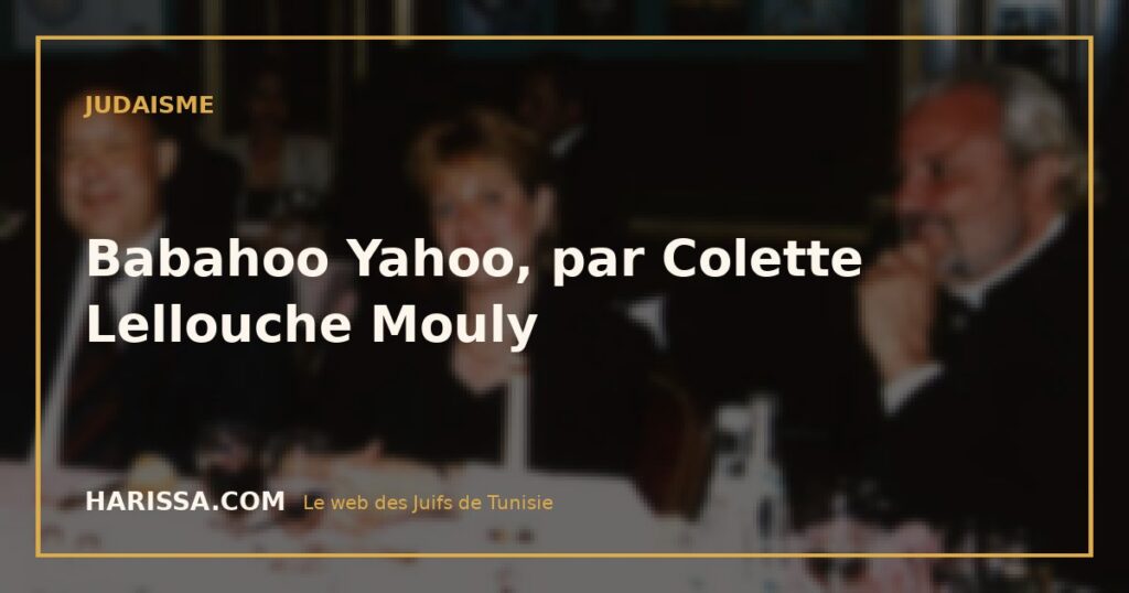 Babahoo Yahoo, par Colette Lellouche Mouly
