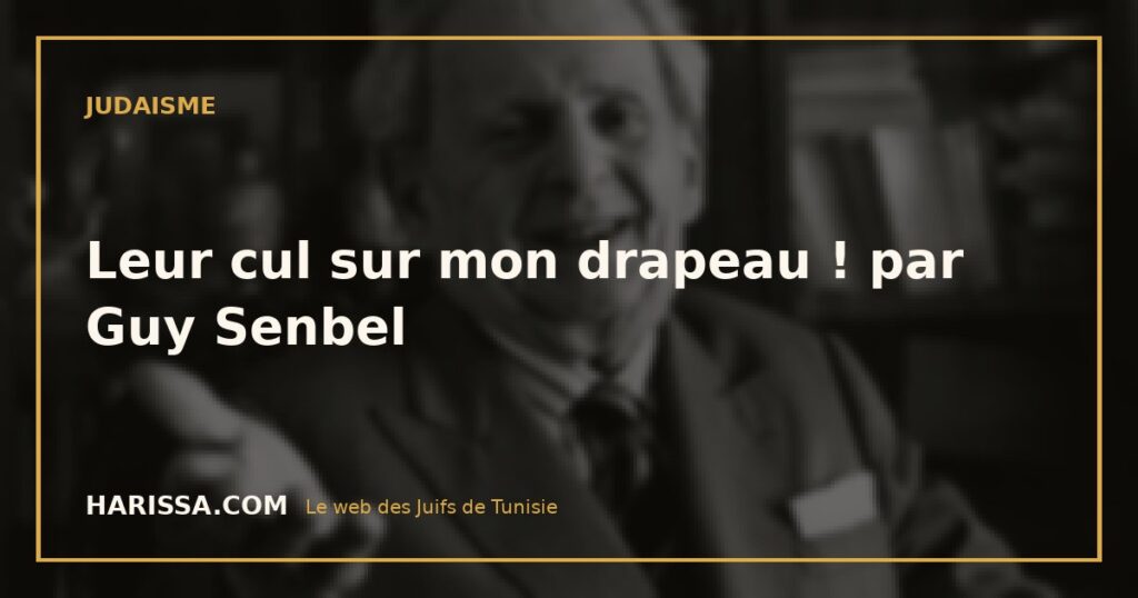 Leur cul sur mon drapeau ! par Guy Senbel