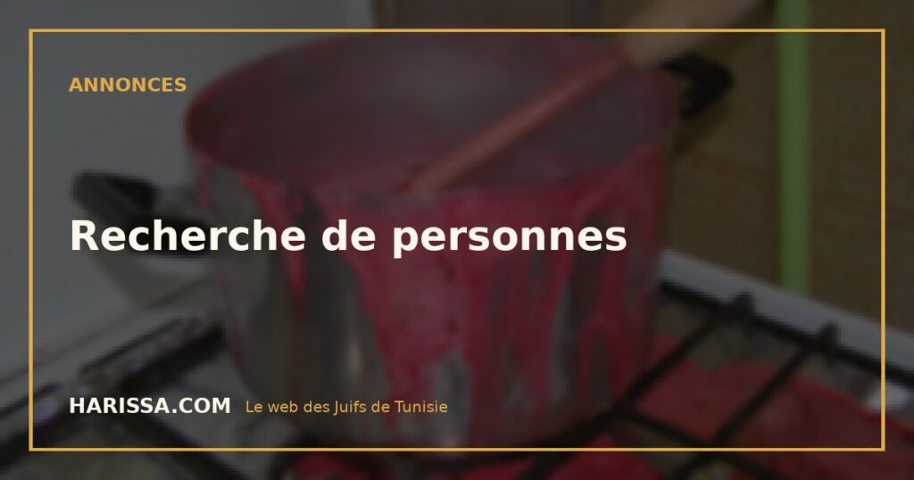 Recherche de personnes