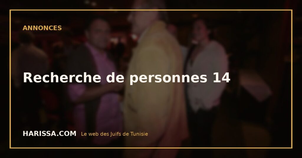 Recherche de personnes 14