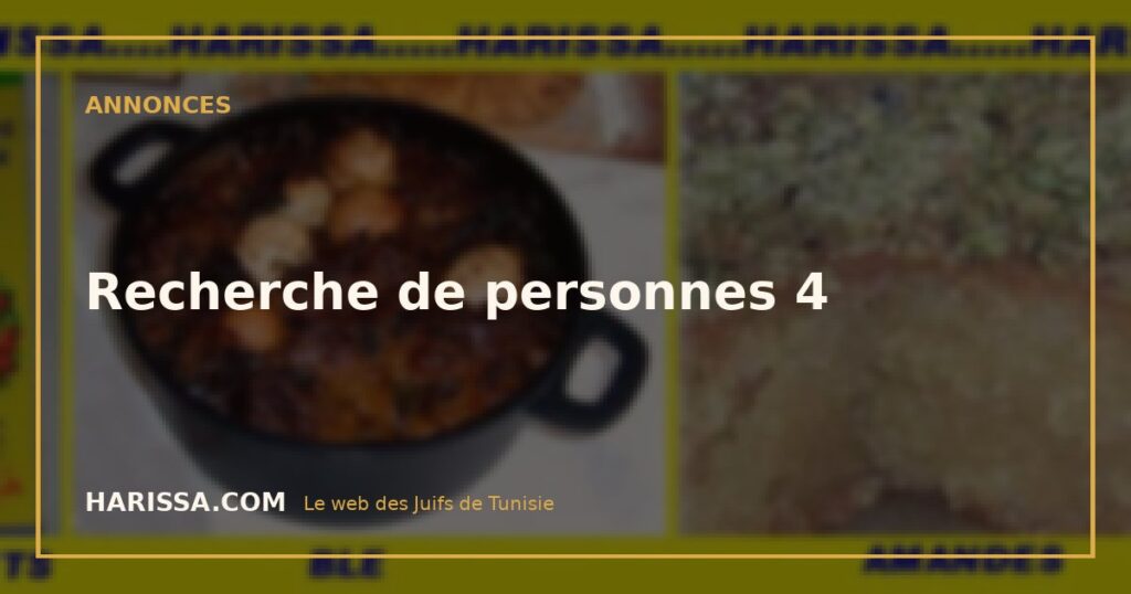 Recherche de personnes 4