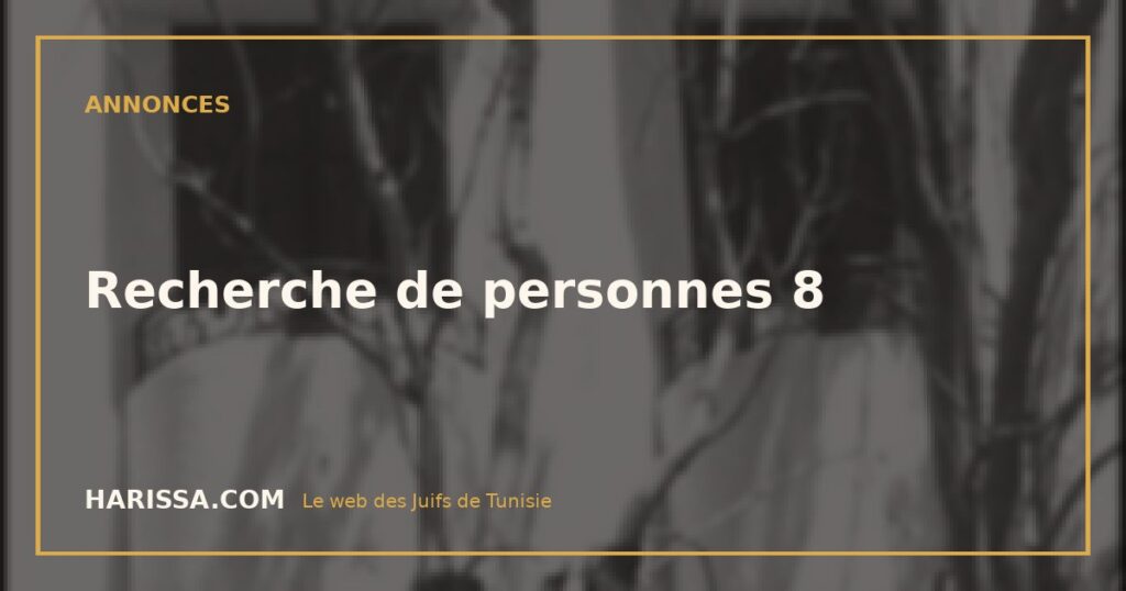 Recherche de personnes 8