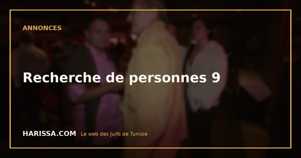 Recherche de personnes 9